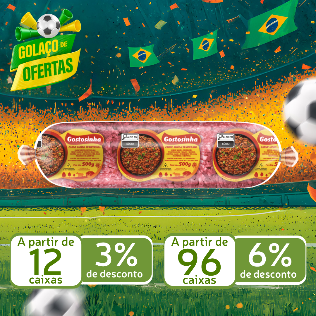 Carne Mo&iacute;da Temp Cong 500g - Gostosinha